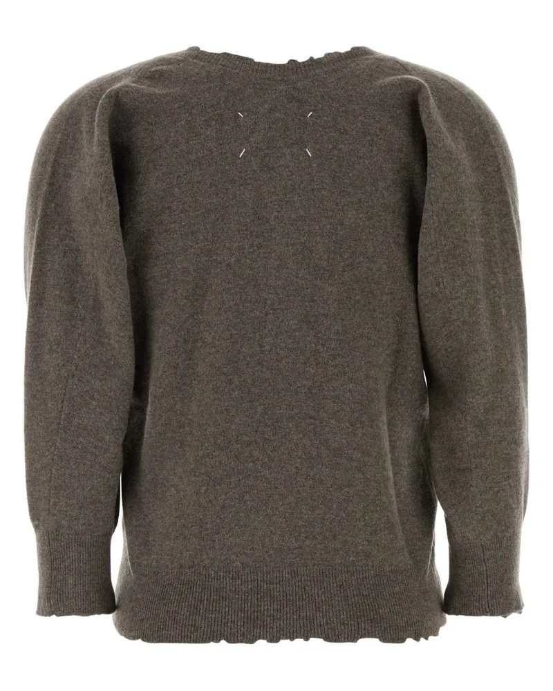 Maison Margiela Virgin Wool Sweater — Brown Brown