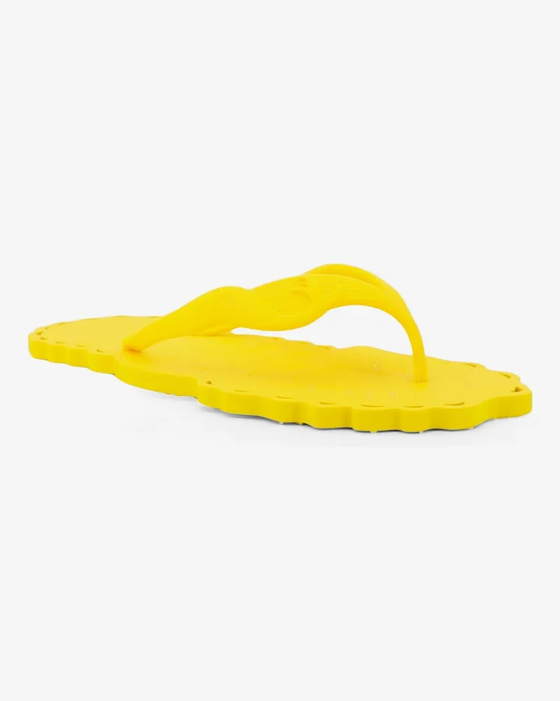 Zimmermann Women's Thong Flip Flops Seafoam Yellow Rubber Sandal Yellow