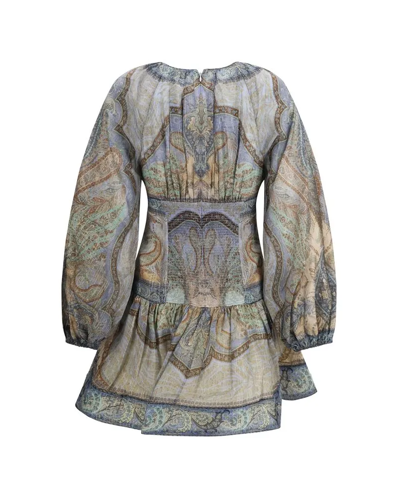 Zimmermann Women's Multicolor Cotton Casual Dress Multicolor