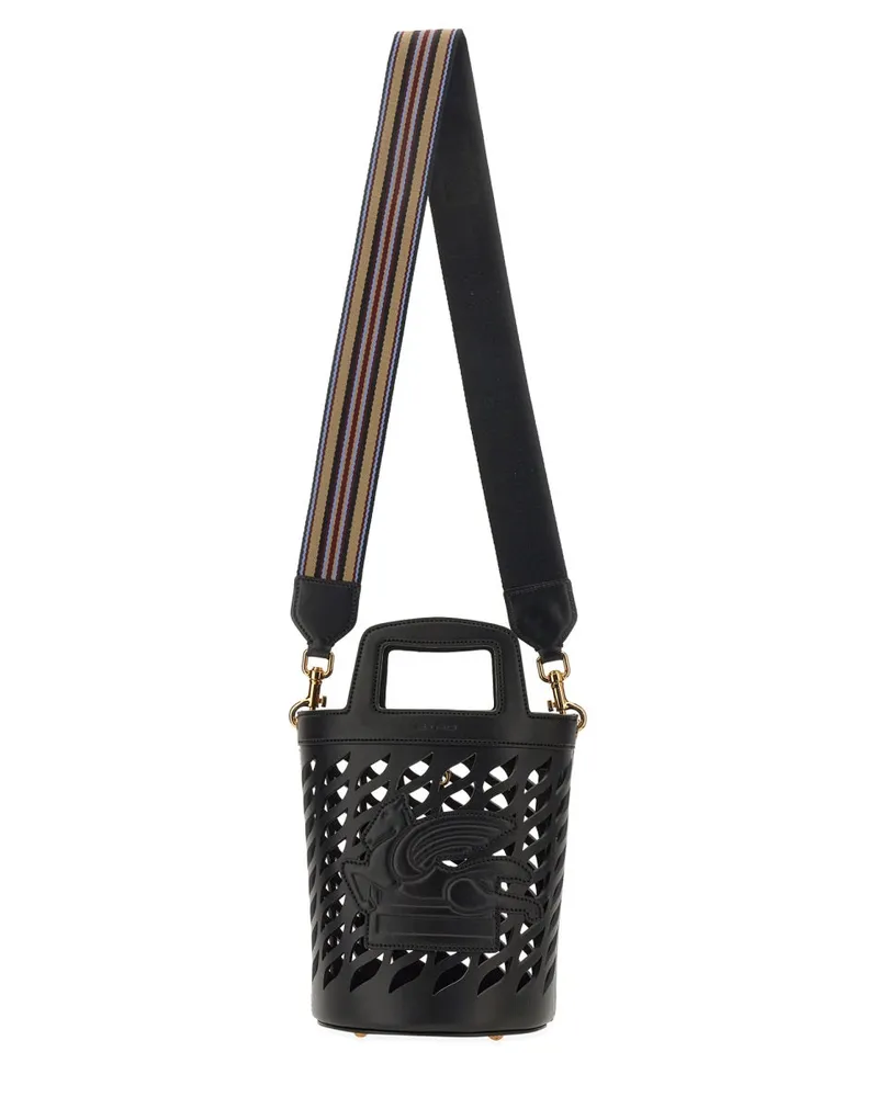 Etro Women's Coffee Bag Black Leather Handbags Hand Black