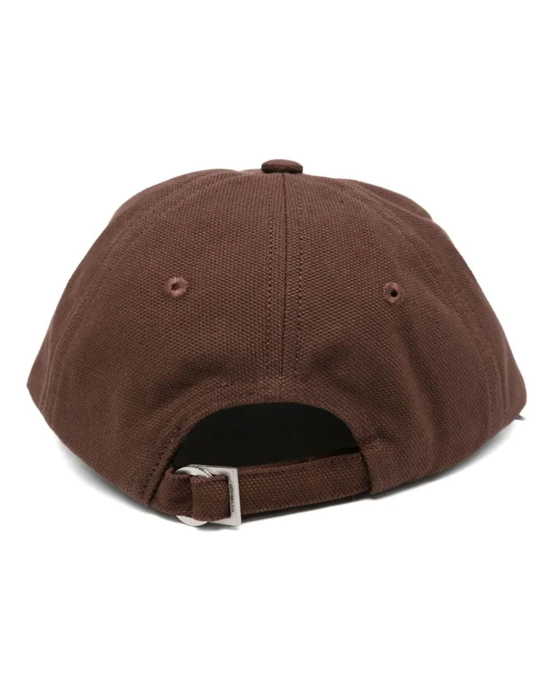 Jacquemus Logo-Embroidered Baseball Cap — Brown Brown