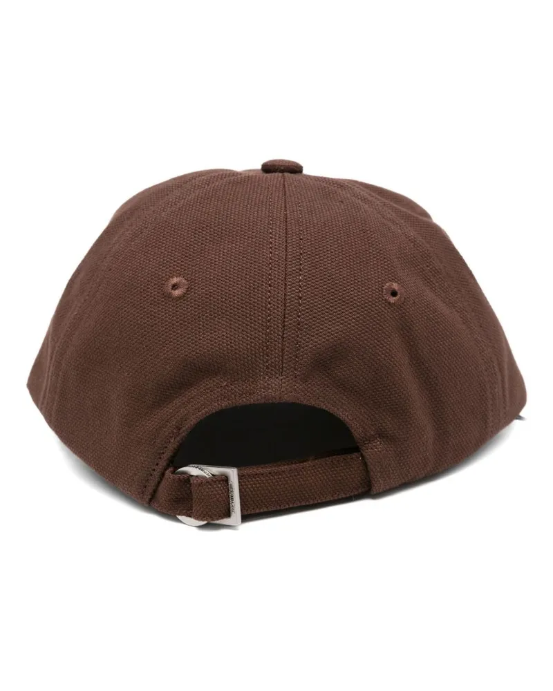 Jacquemus Logo-Embroidered Baseball Cap — Brown Brown