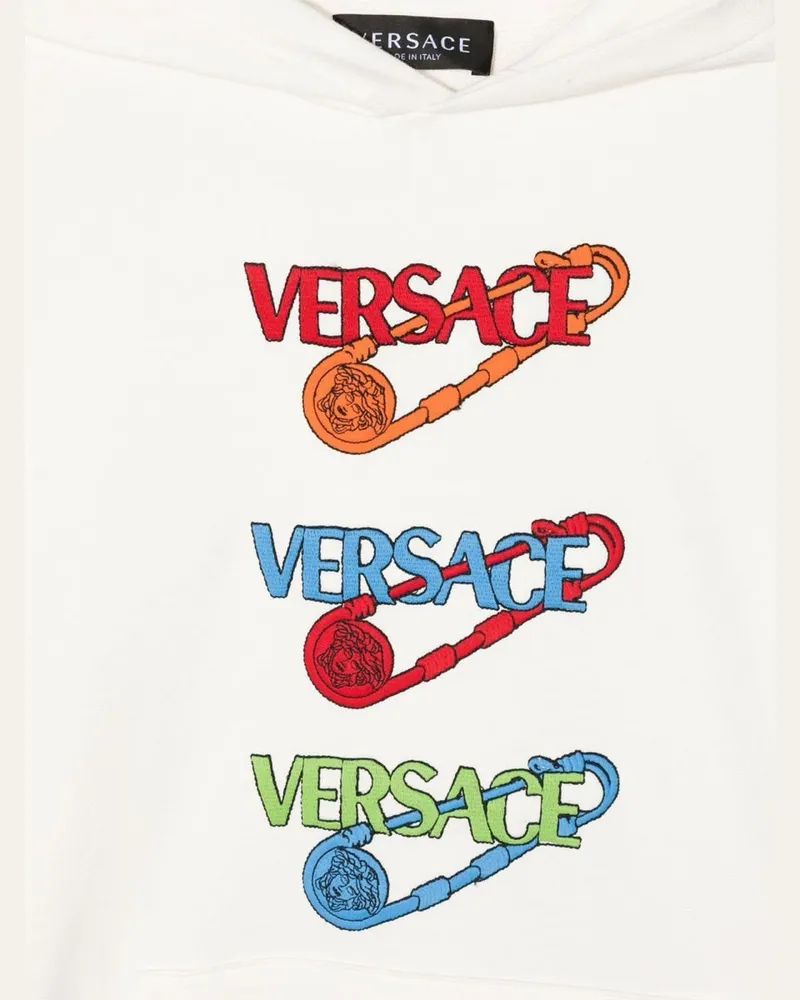 Versace Pins Hoodie — White White