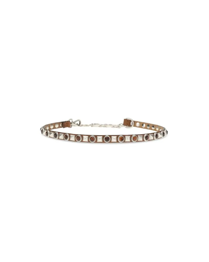 Etro Women's Brown Calf Leather Bos Taurus Regular Belt Brown