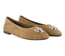 Women's Charlie Ballerinas -  Leather Brown Lambskin Shoes Flat-Shoes