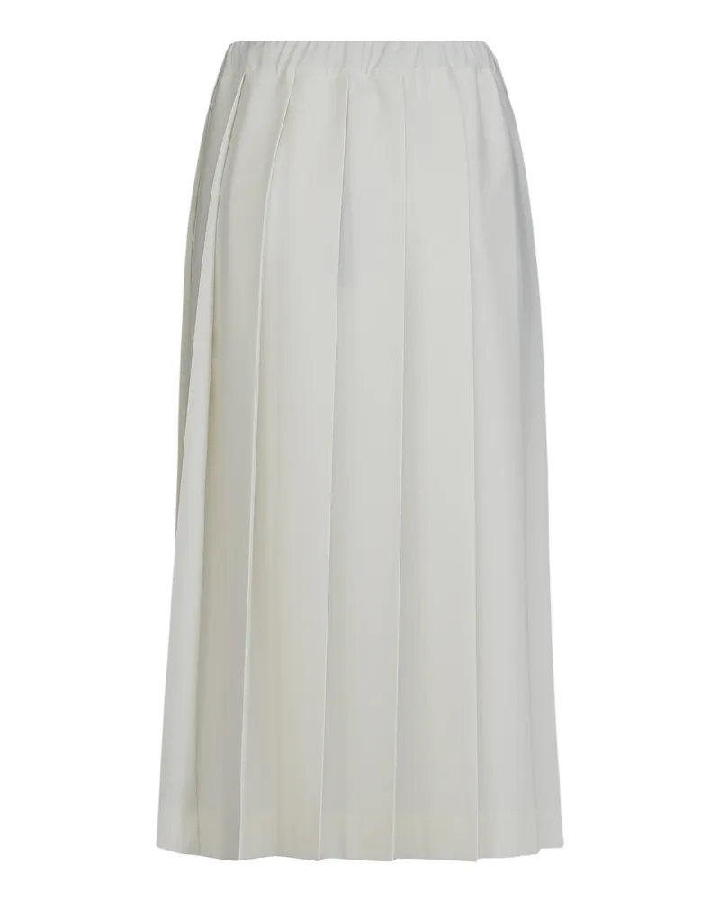 Fabiana Filippi Women's Pleated Skirt Butter Polyester Beige