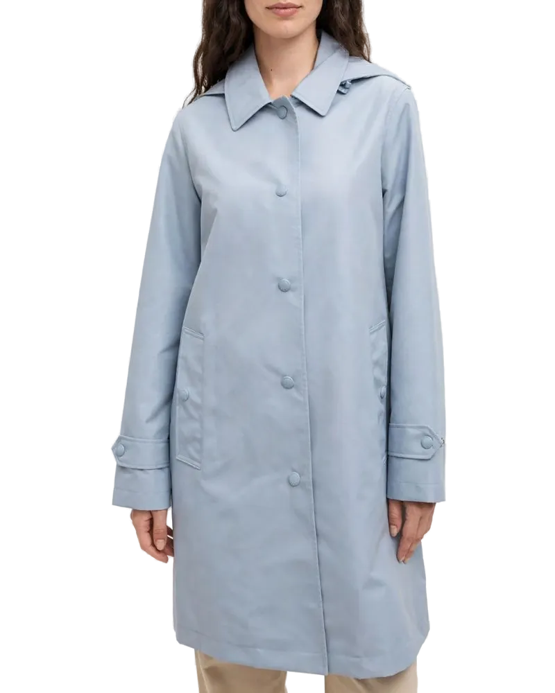 Burberry Oxclose Coat — Light Grey Blue Light