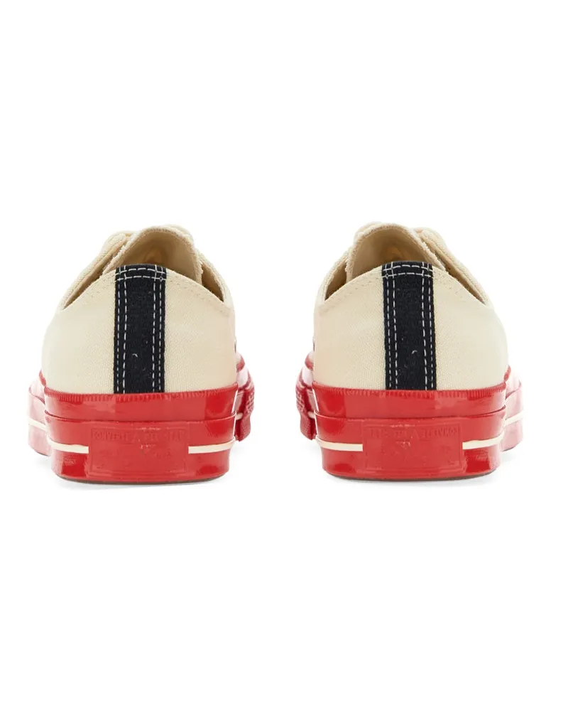 Converse Heart Print Cotton Sneaker — White White