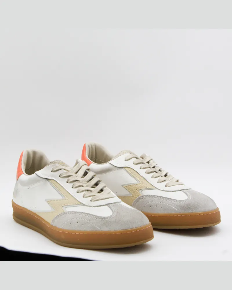 MOACONCEPT Men's Sneakers White-Orange _cover Le Sole El White