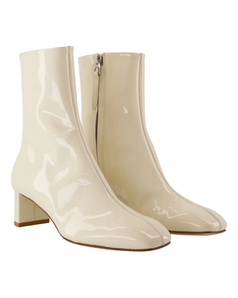 aeyde Women's Millie Ankle Boot White Calfskin White
