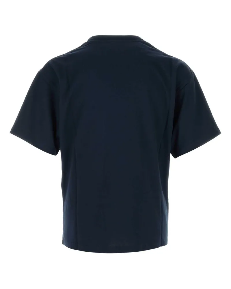 Saint Laurent Cotton Modal T-Shirt — Navy Navy