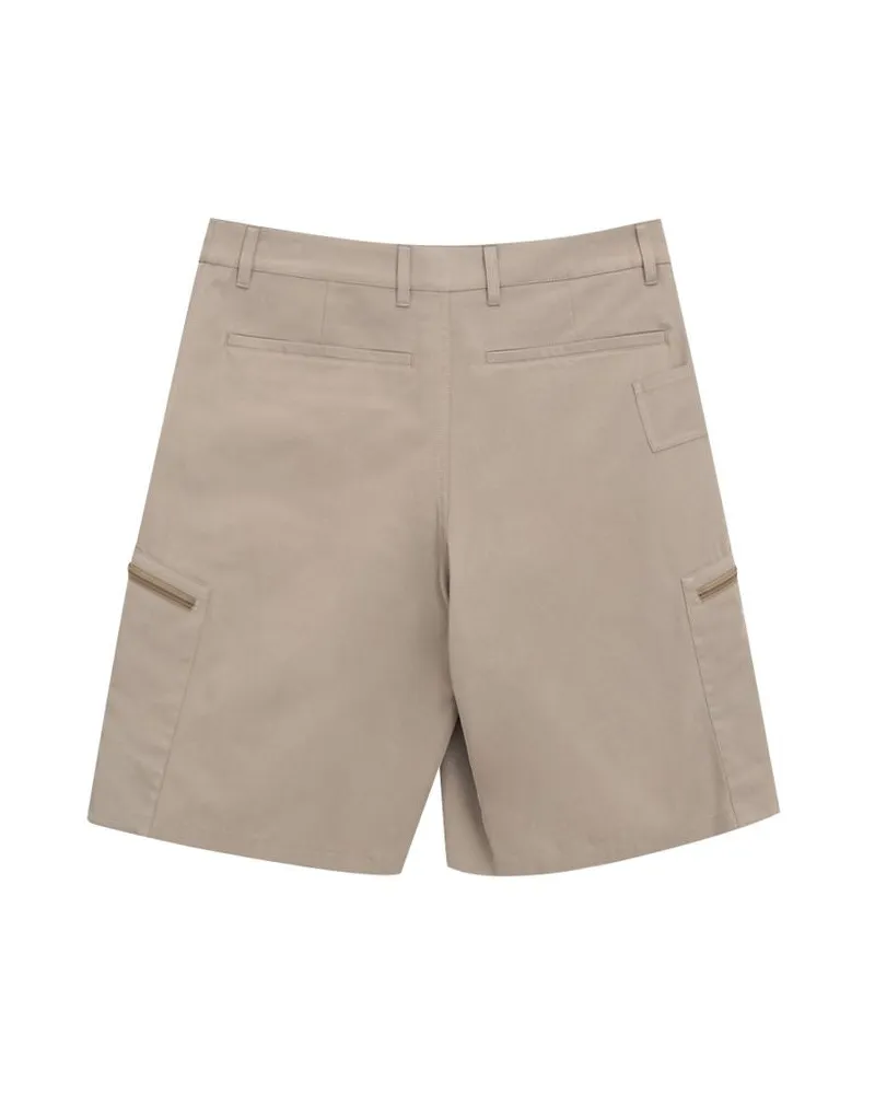 Dior Men's Beige Cotton Cargo Shorts Beige