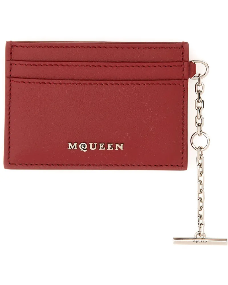 Alexander McQueen Sling Card Case — Red Red