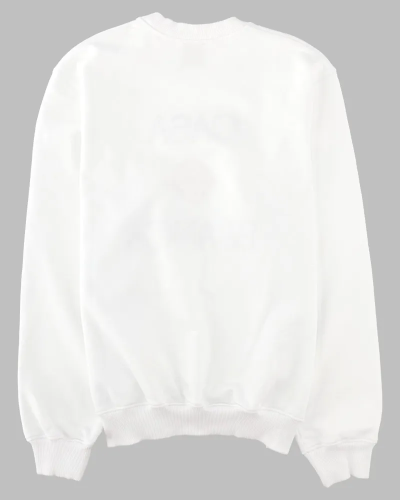 Casablanca Paris Embroidered Logo Sweatshirt — White White