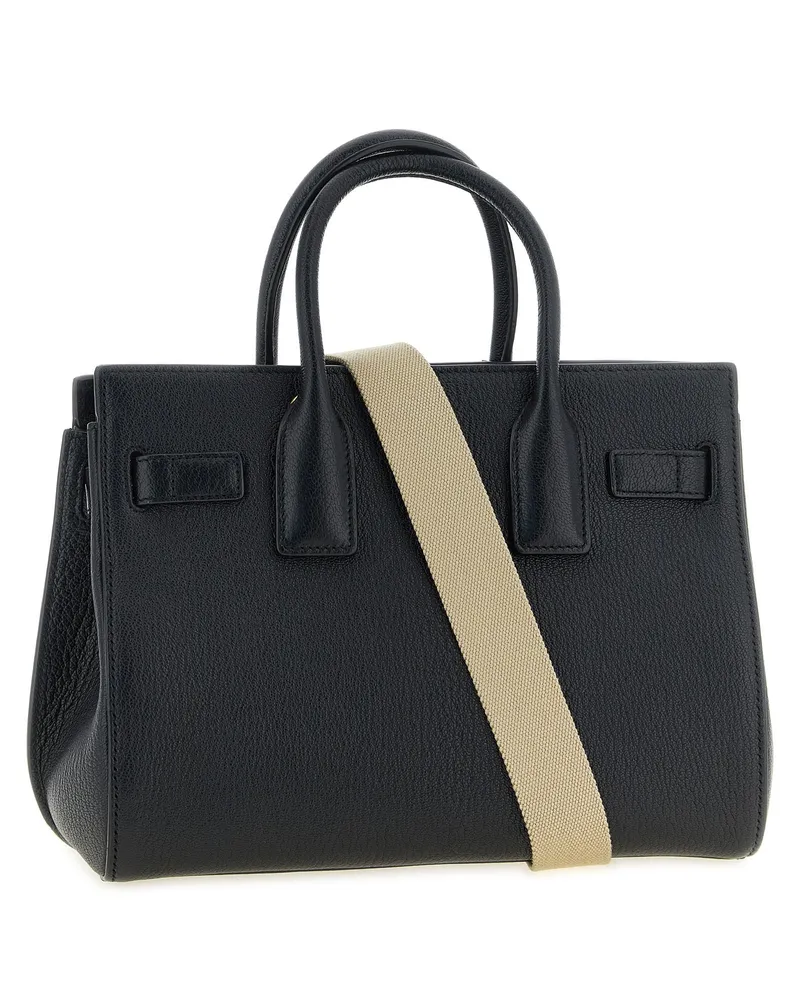 Saint Laurent Sac Top Handle Bag — Black Black