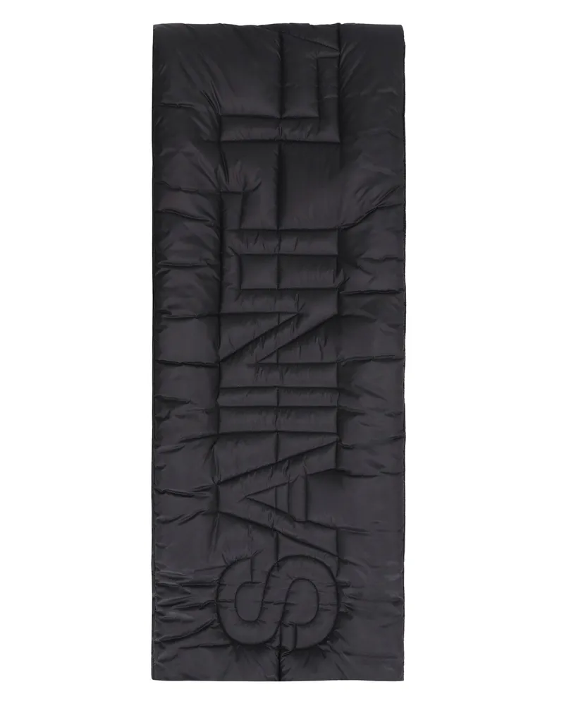 Saint Laurent Women's Padded Nylon Scarf Black Polyamide Scarfs Black