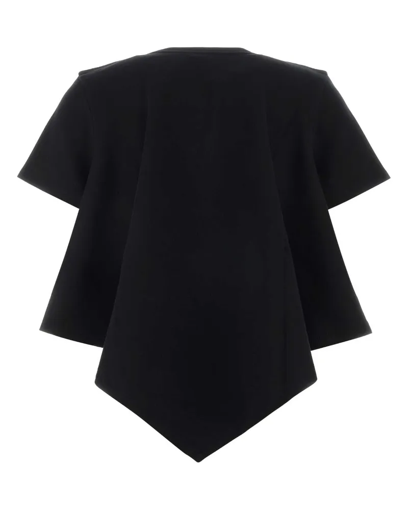 Loewe Women's Black Cotton Blend T-Shirt Nylon Black