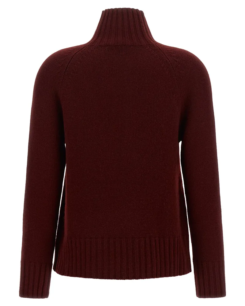 Max Mara Mantova Sweater — Burgundy Burgundy