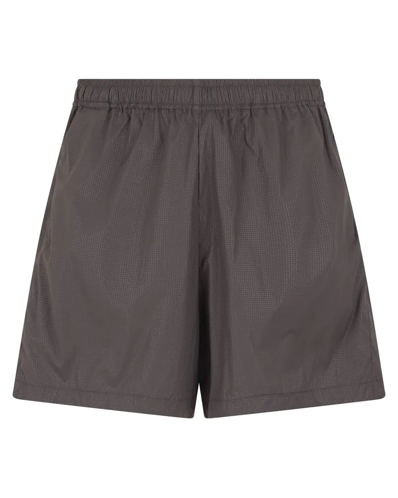 Stone Island Wide-Leg Technical Polyamide Bermuda Shorts — Gray Gray