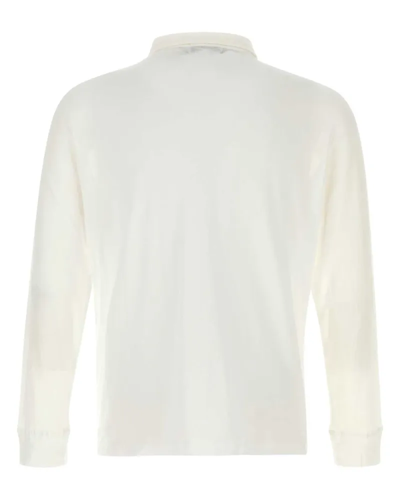 GIMAGUAS Men's White Cotton Tristan Polo Shirt Exterior White