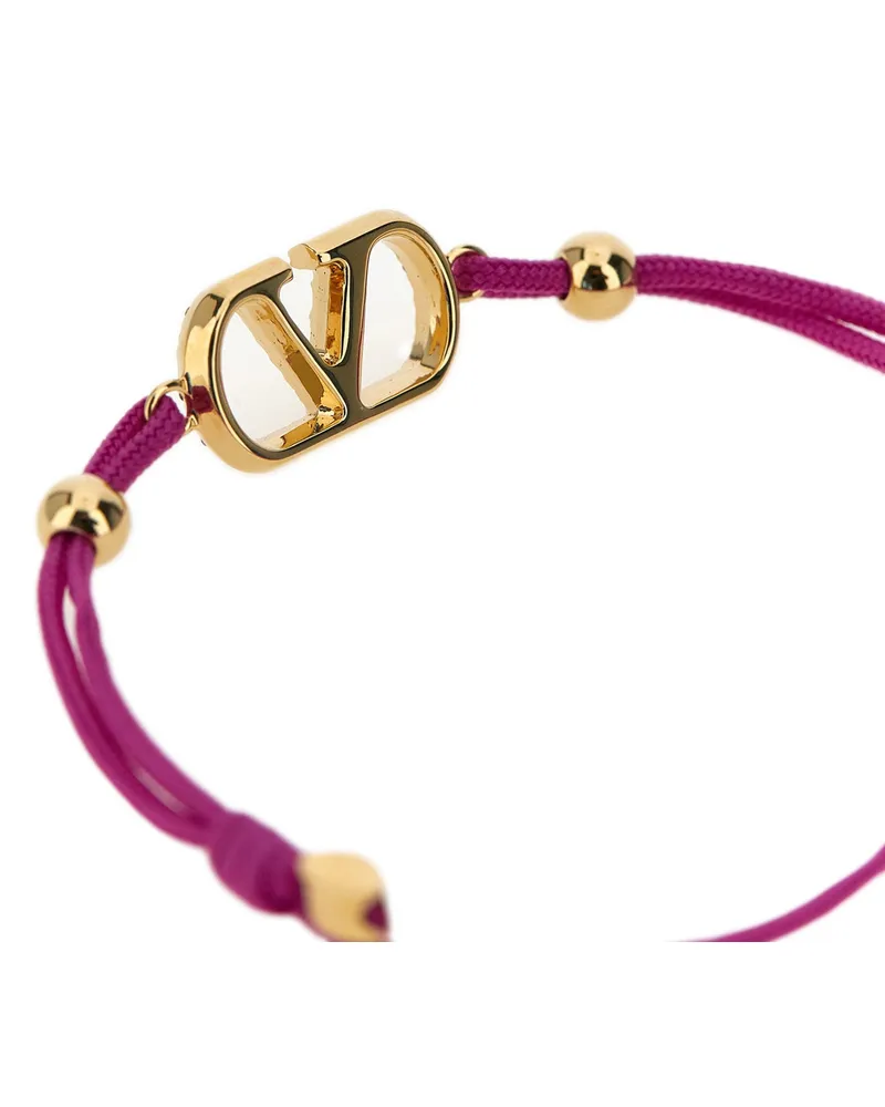Valentino Garavani Vlogo Bracelet — Magenta Magenta