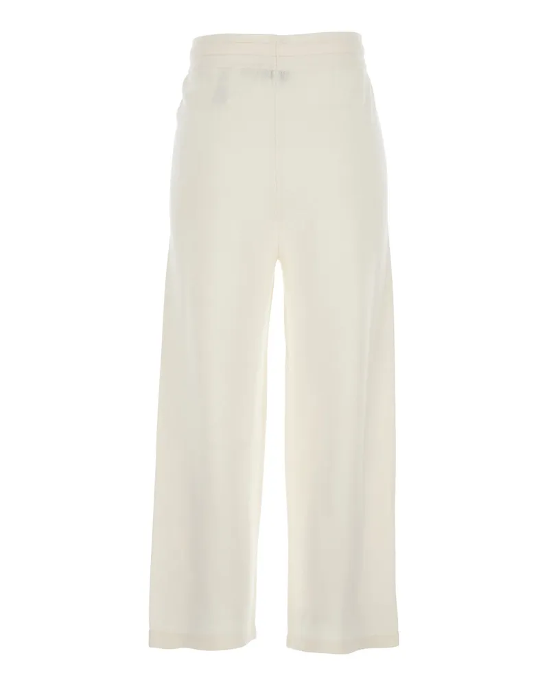 Elisabetta Franchi Elasticated Waist Trousers — White White