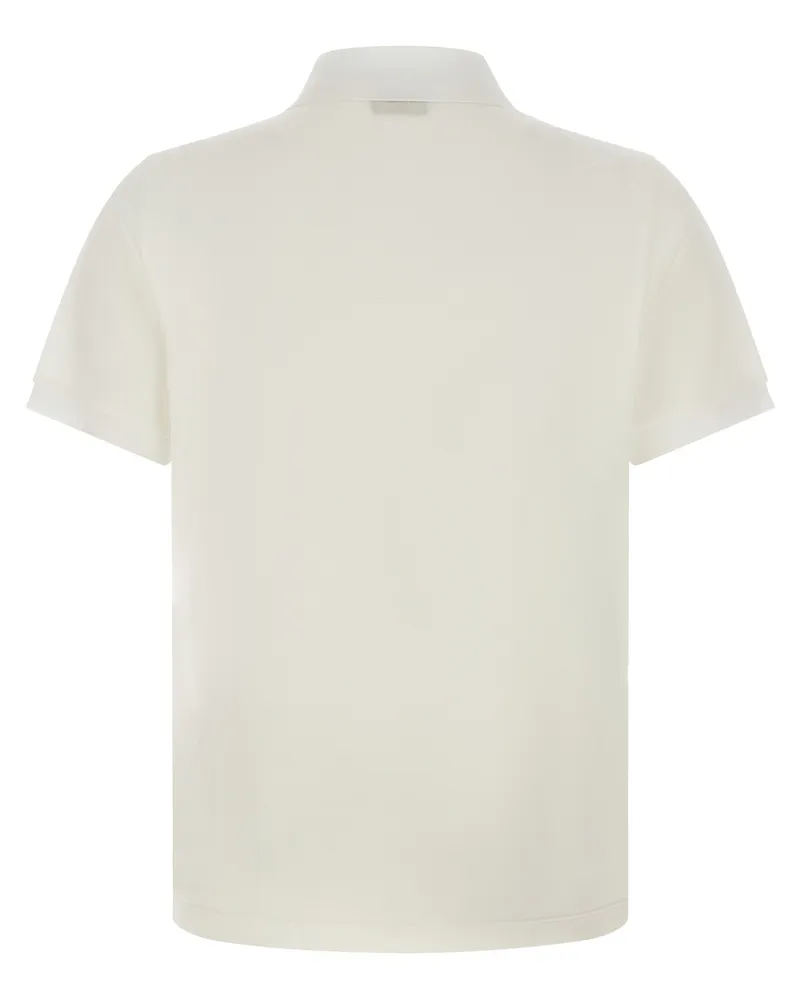Fendi Men's White Cotton Polo Shirt White