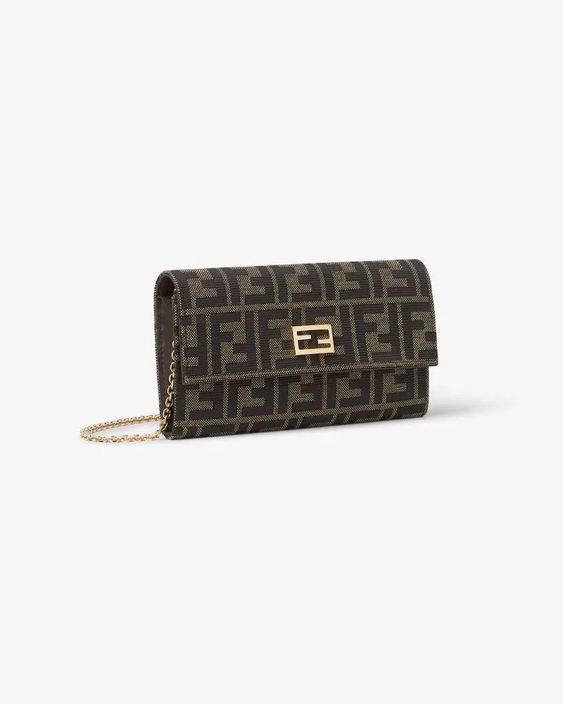 Fendi Unisex Clutch H26 Marron Brown