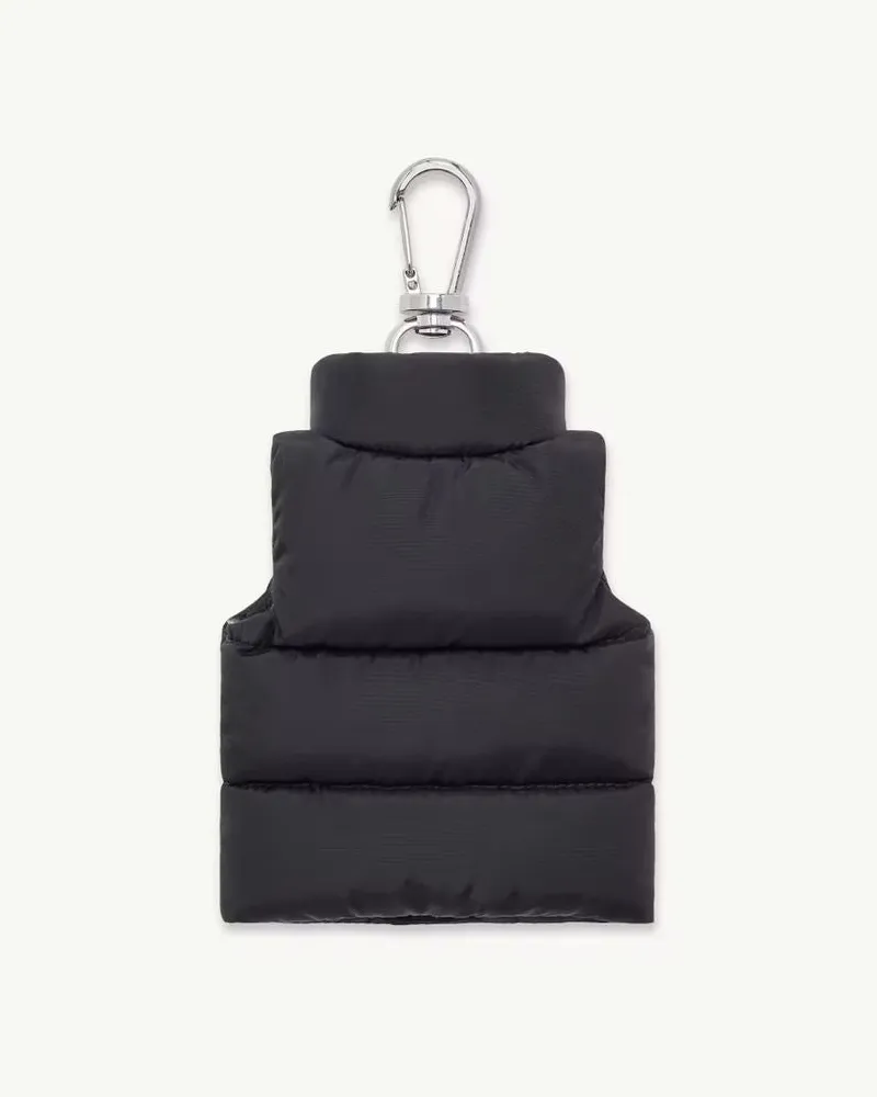 Moncler Quilted Nylon Key Case — Black Black