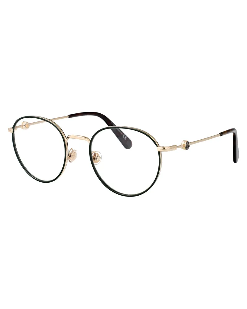 Moncler Men's Optical Sunglasses Ml5135 Glossy Black Metal Glasses & Frames Black