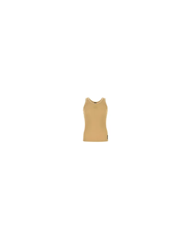 Fendi Fy1278au9k F0qwn Juta Exterior: Nylon Elastane T-Shirt T-shirts And Polos Beige