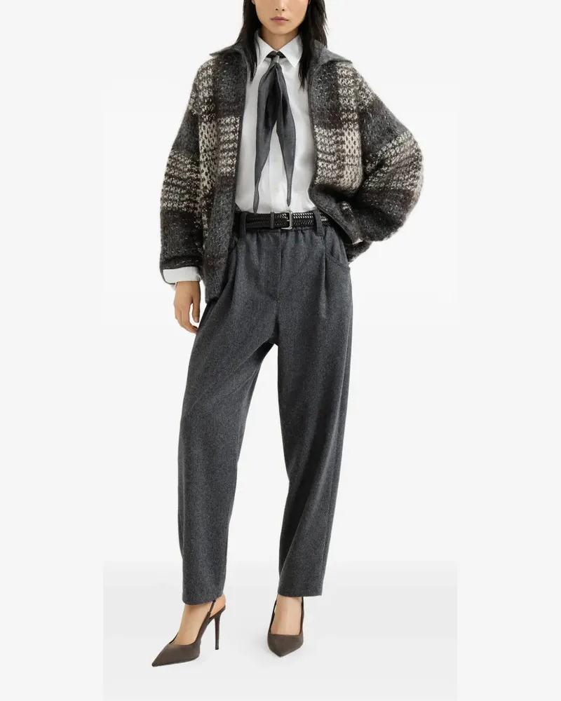 Brunello Cucinelli Women's Pants Aw26 W Charcoal