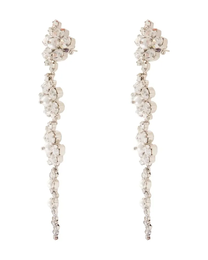 Simone Rocha Women's Floral Earrings -  Synthetic Pearls Ivory Synthetic_pearls Jewelry-Watches White