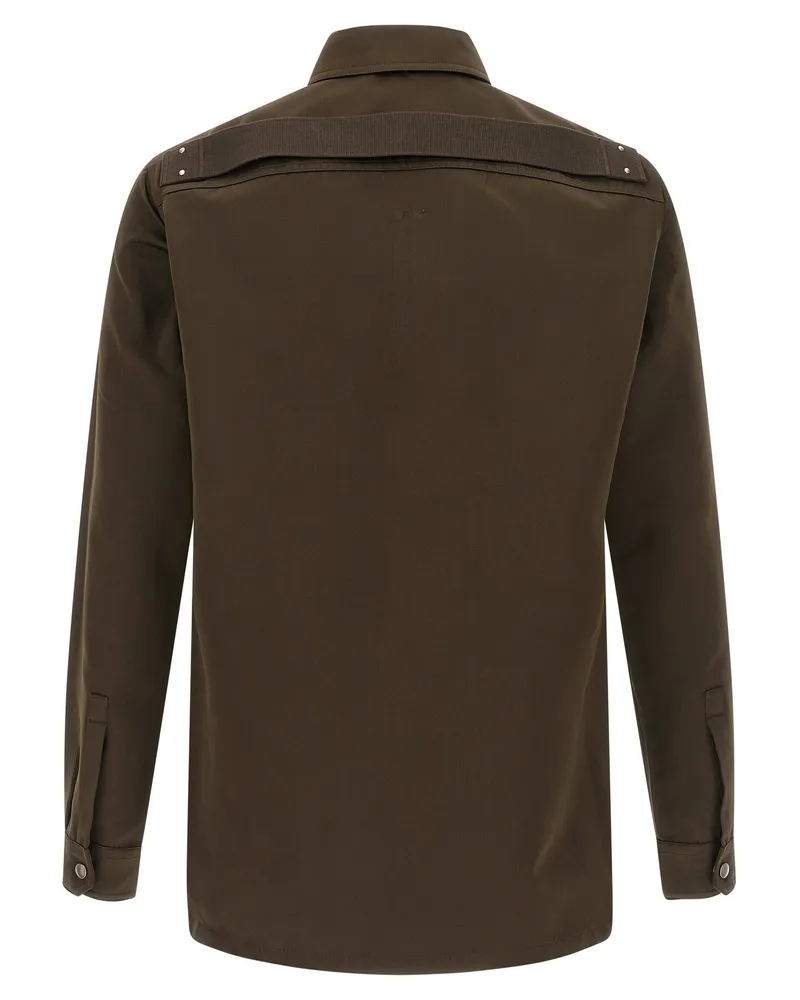 Rick Owens Men's Brown Polyester Blouse Brown