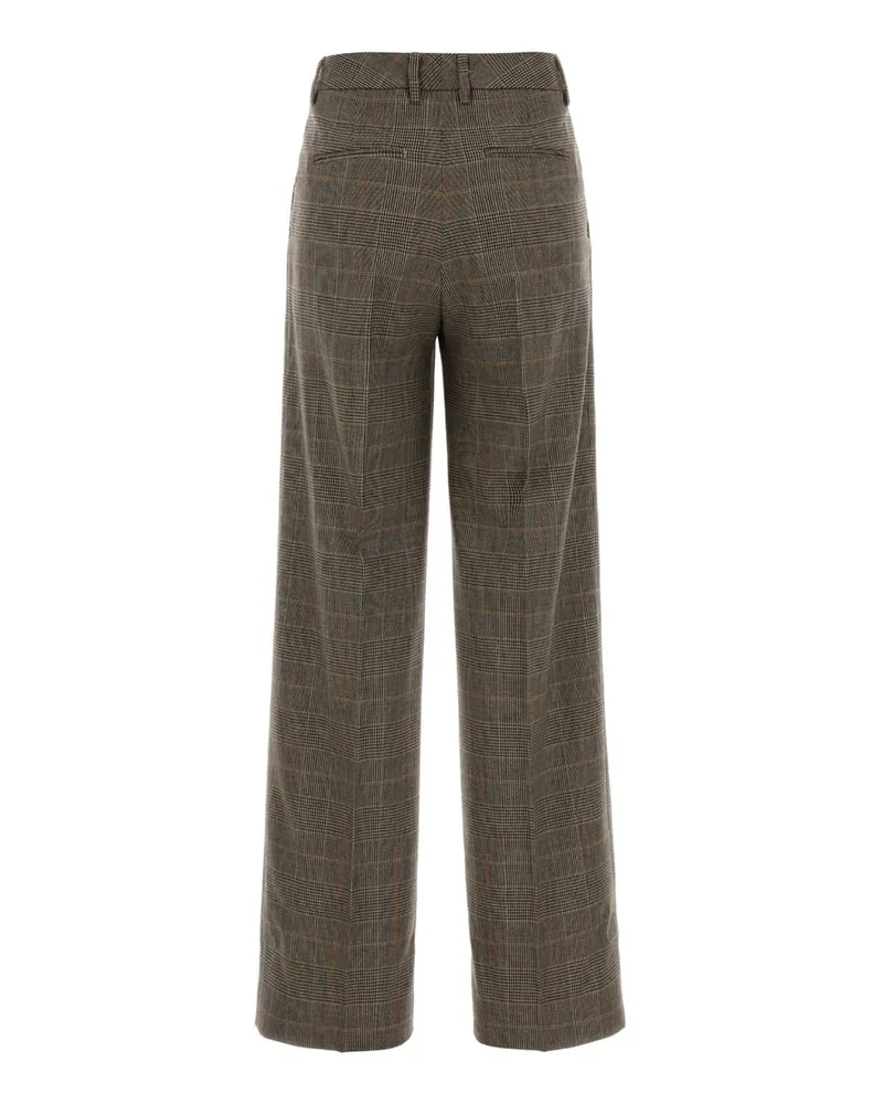 PT TORINO Pinces Trousers — Brown Brown
