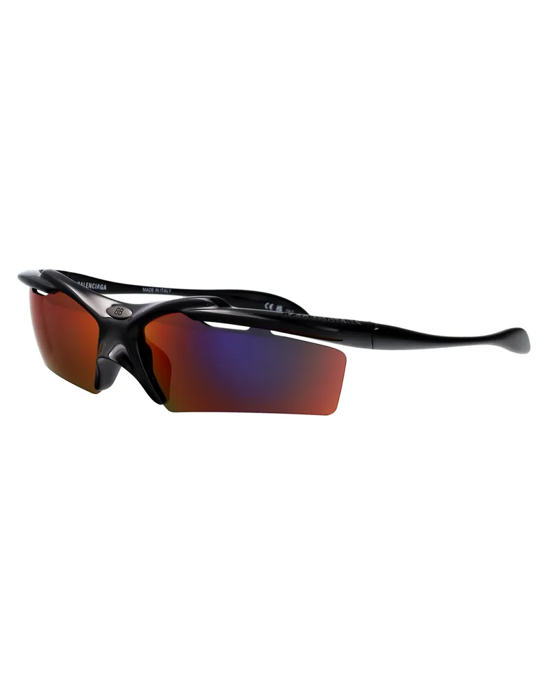 Balenciaga BB0420S Mirrored Lens Sunglasses — Black Black