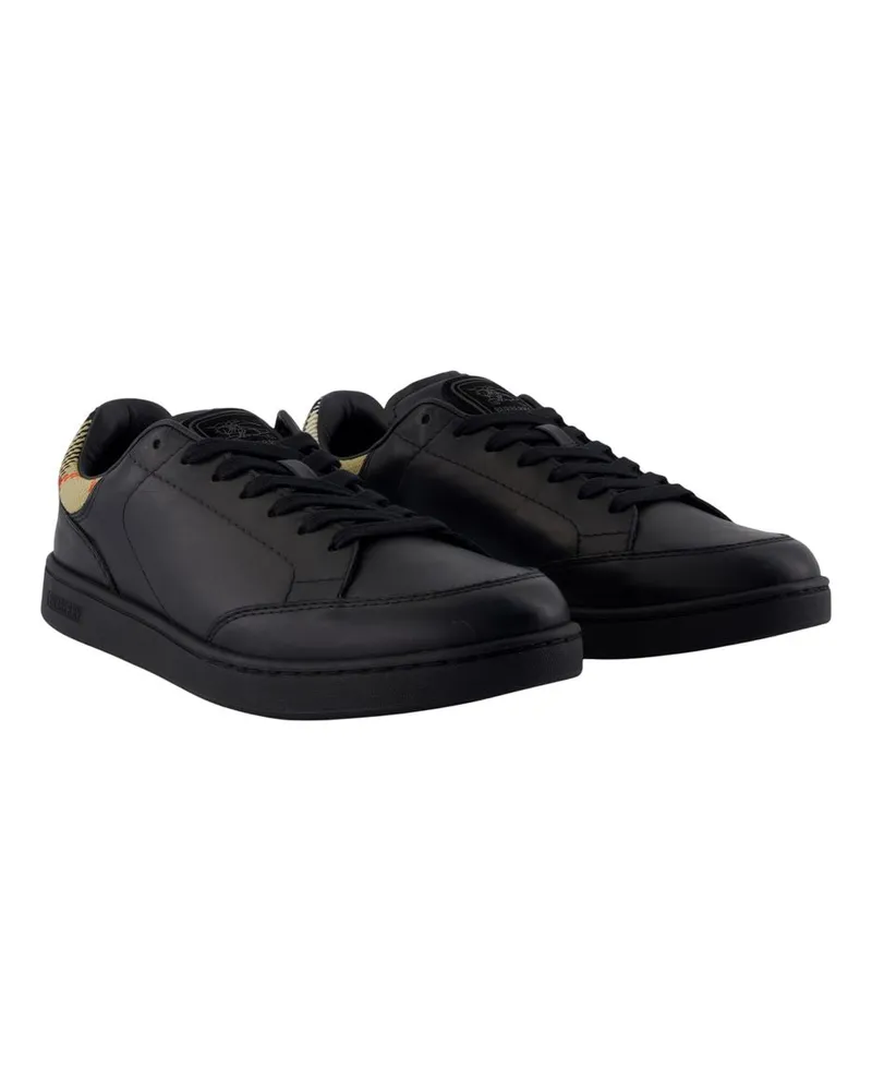 Burberry Men's Mf Set Sneakers -  Leather Black Cowhide Shoes Black
