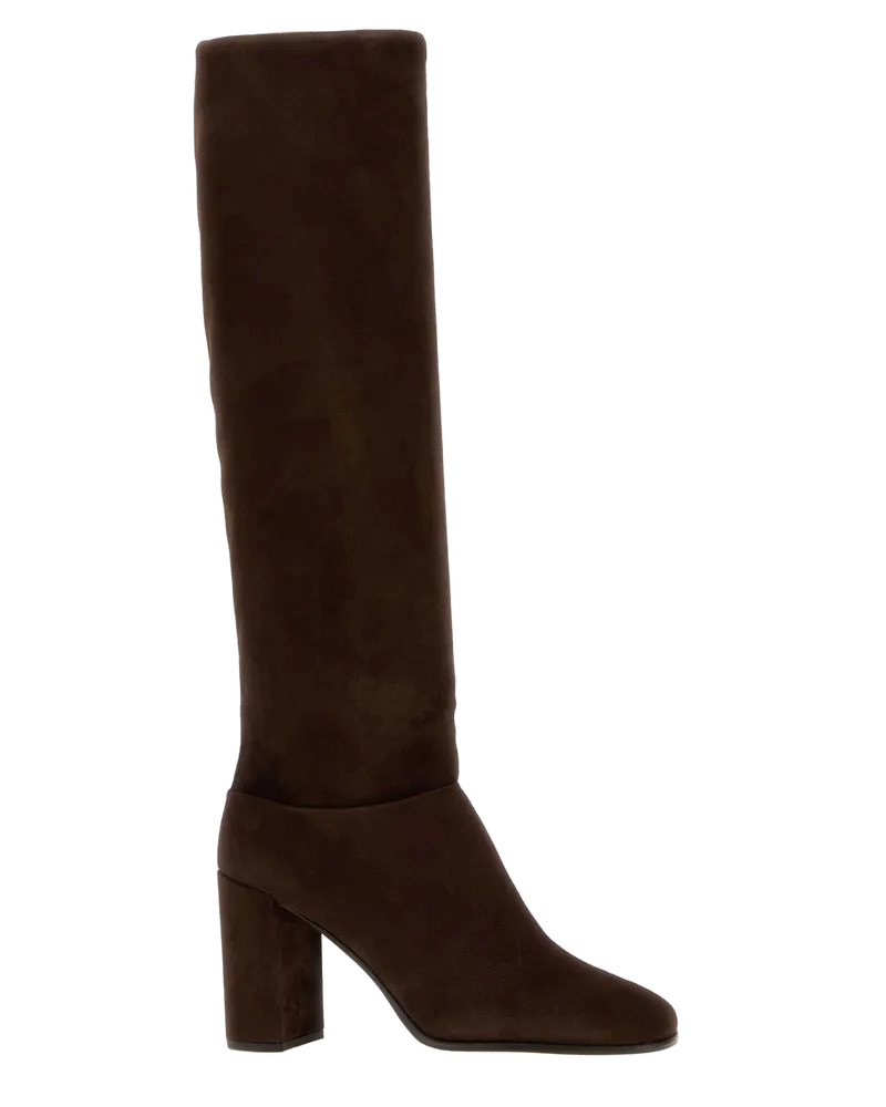 Prada Suede Boots — Brown Brown