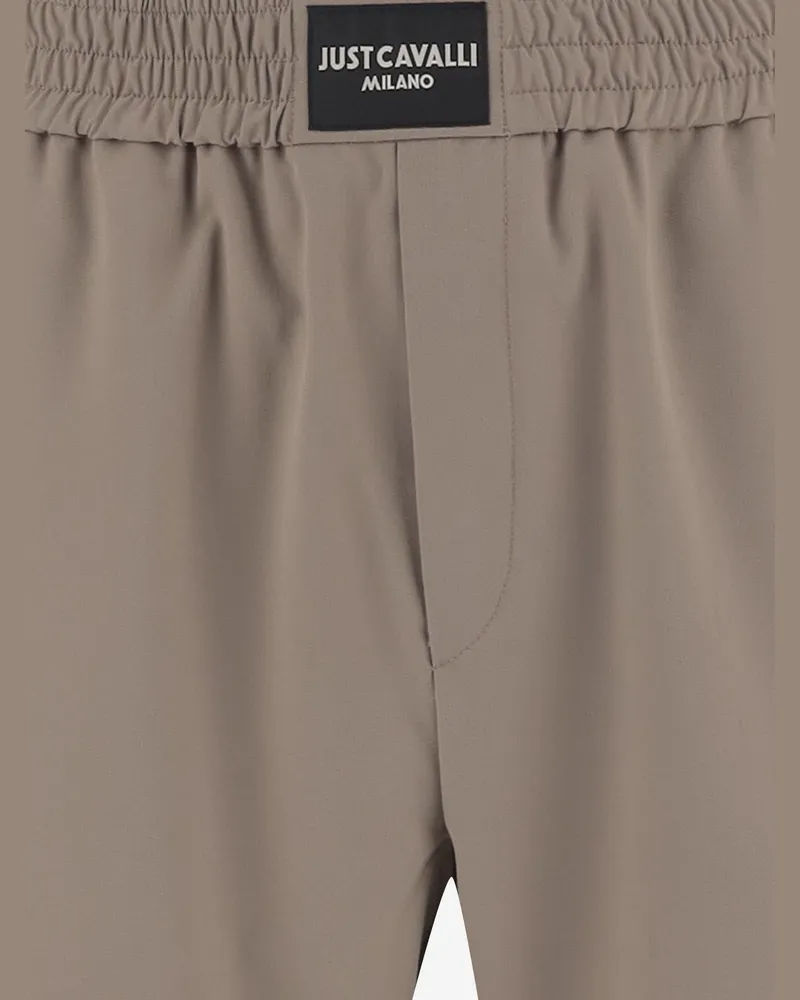 Just Cavalli Mens Trousers Natural Polyester Beige