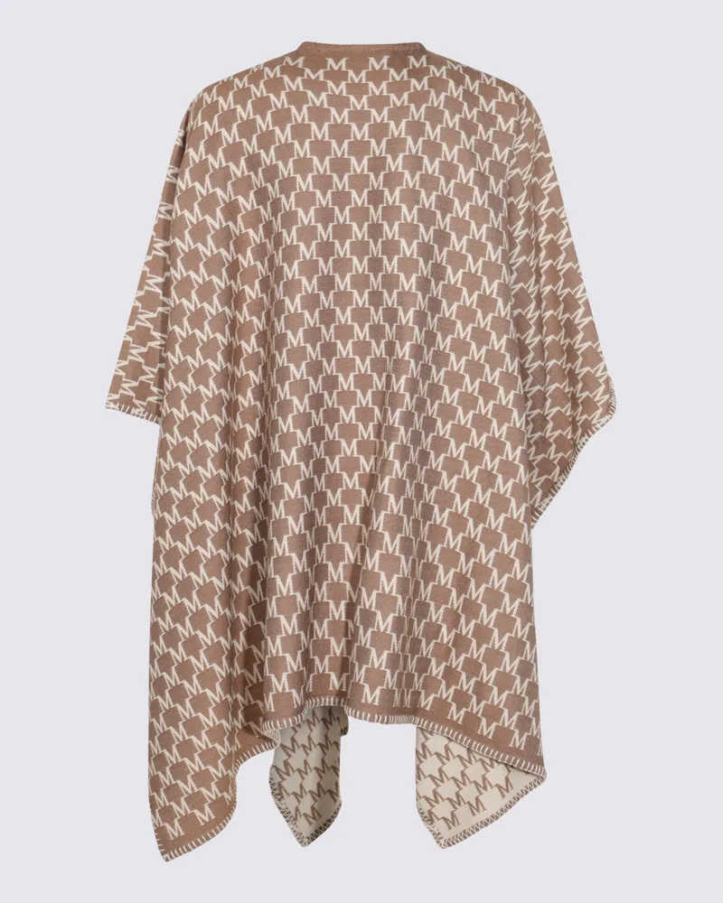 Max Mara Women's Scarfs Bianco-Noce Bianco/noce Beige
