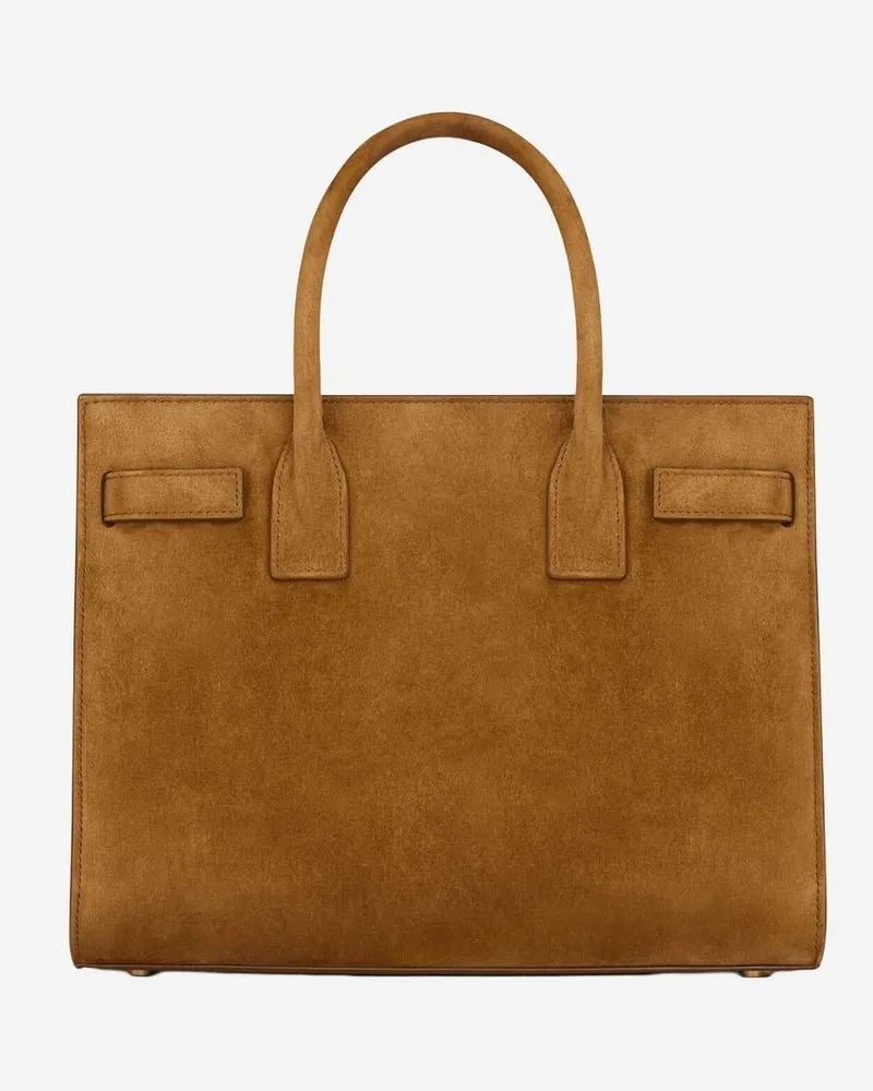 Saint Laurent Women's Suede Bag Brown Shoulder Brown