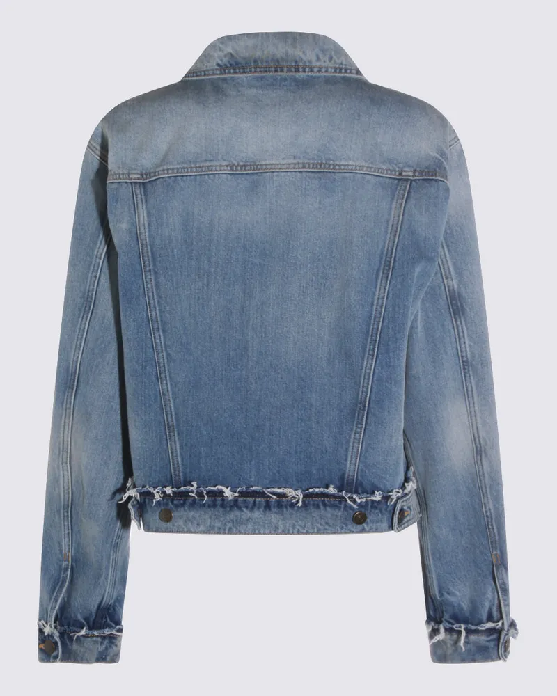 Maison Margiela Women's Jackets Light Blue Blue
