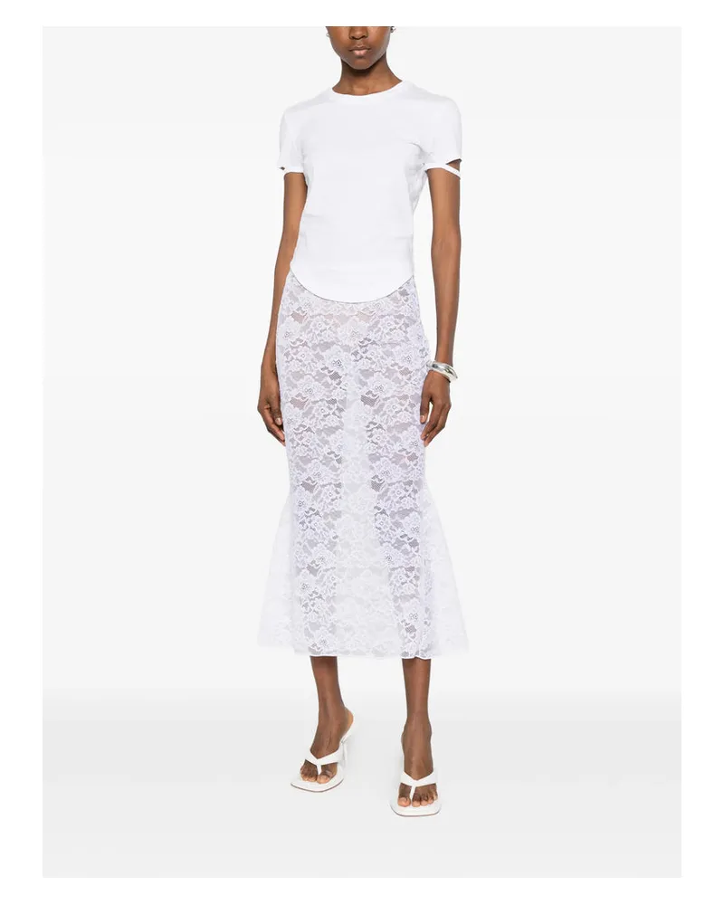 Oséree Full Skirt — White White