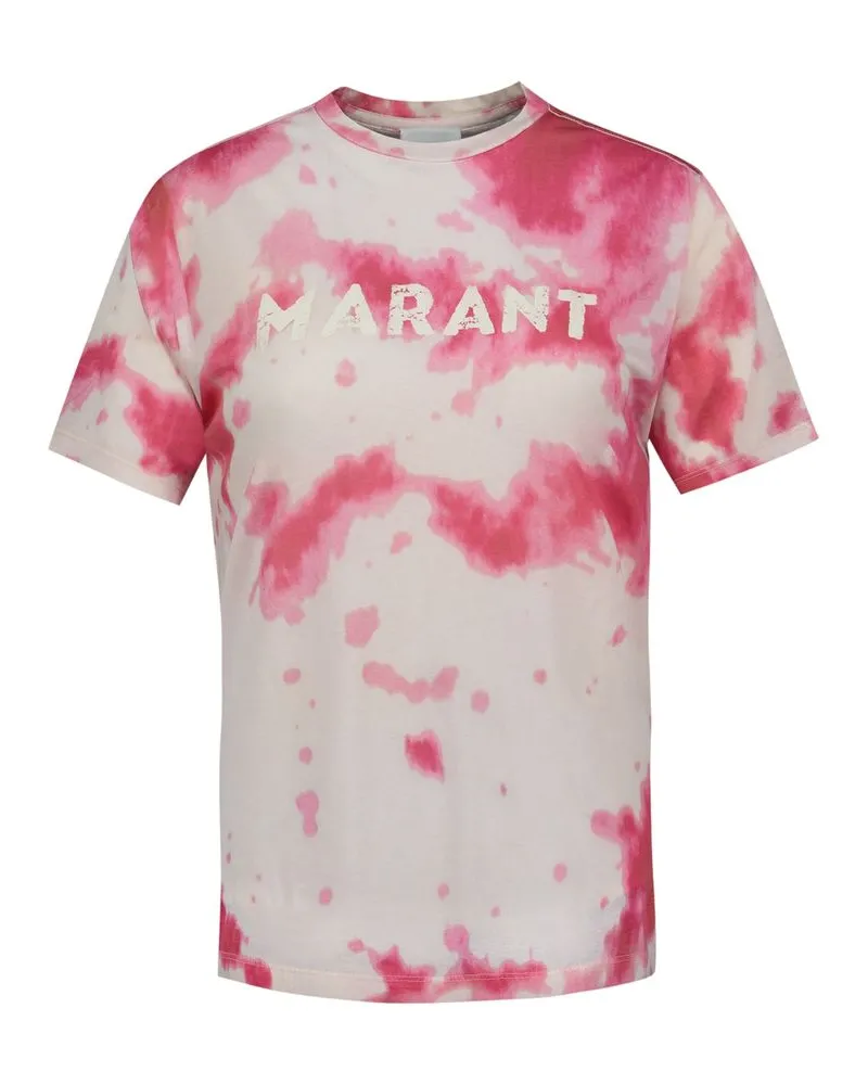 Isabel Marant Women's Zewel T-Shirt -  Cotton Pink Concept-Store Ready-To-Wear Pink