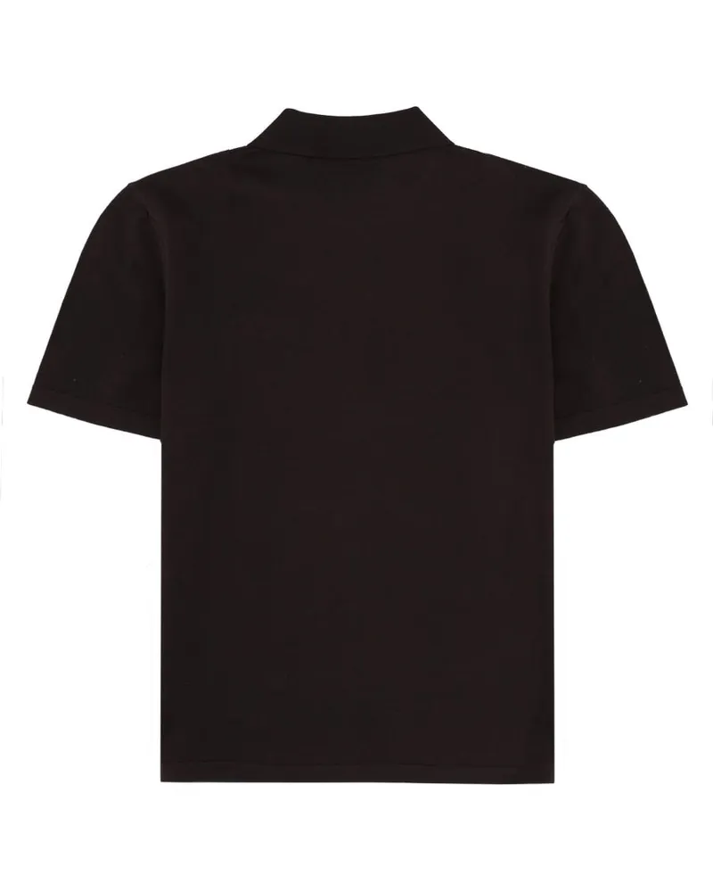 A.P.C. Cotton with Chest Pocket Polo Shirt — Brown Brown