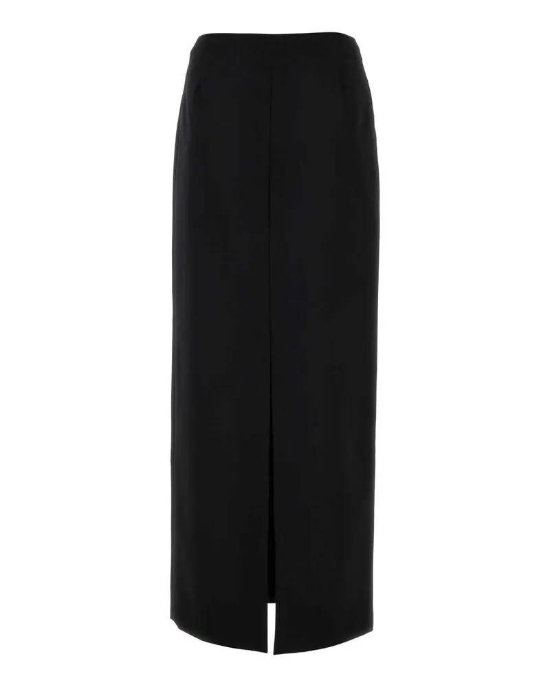 Givenchy Women's Black Wool Blend Skirt Exterior: Virgin Mohair Gonne Black
