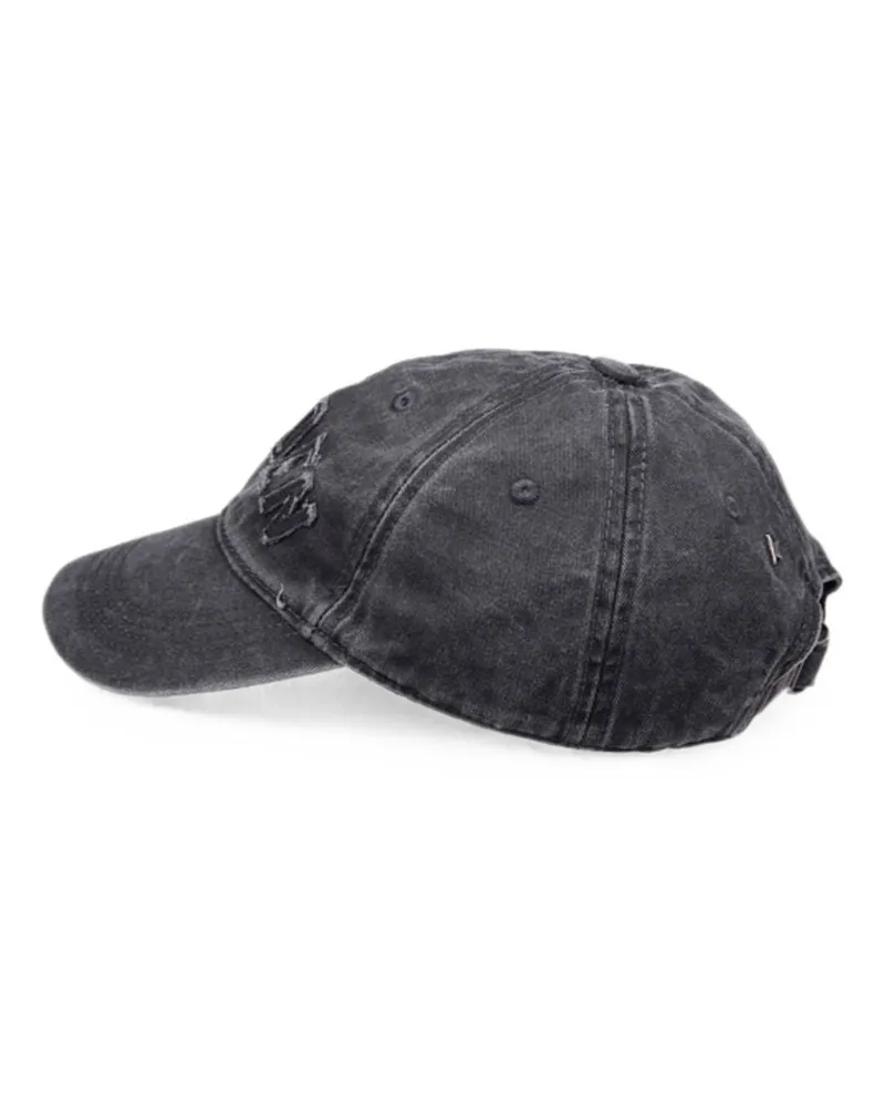 Golden Goose Logo-Embroidered Baseball Cap — Grey Grey