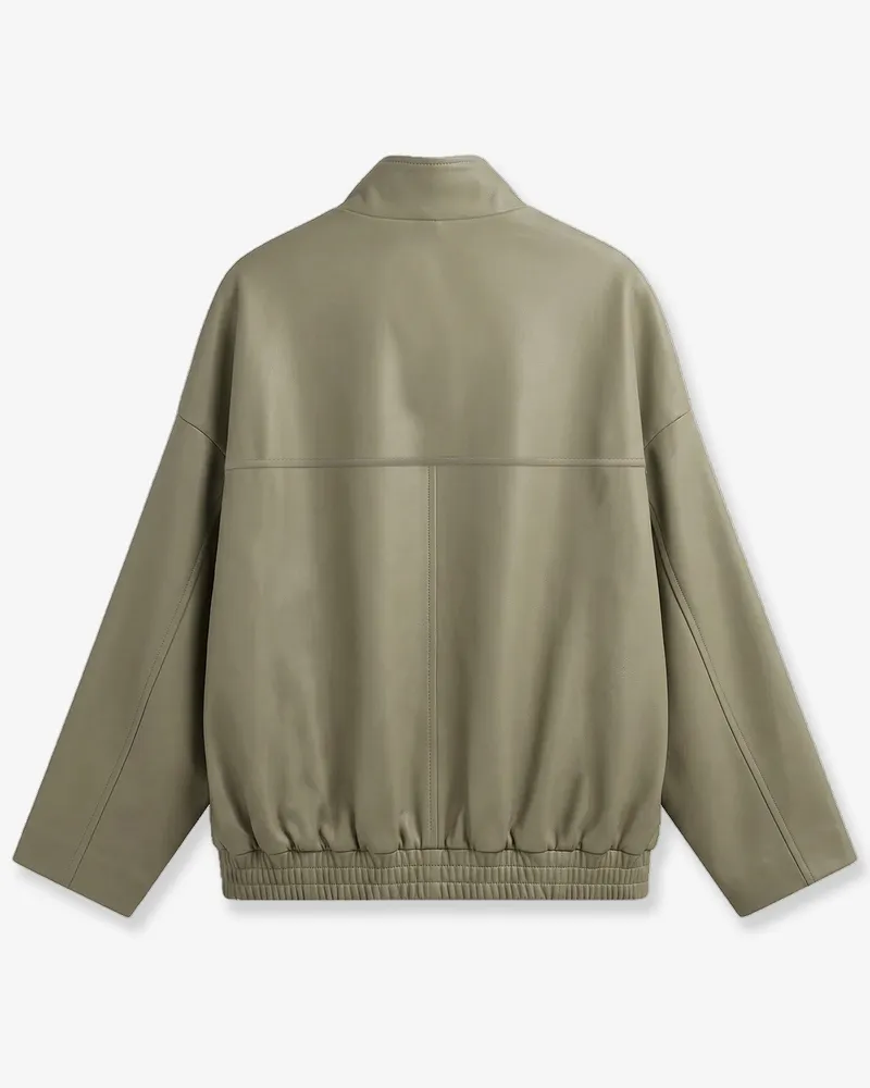 FRANKIE Shop Women's Faux Leather Jacket Veren Green Polyurethane Green
