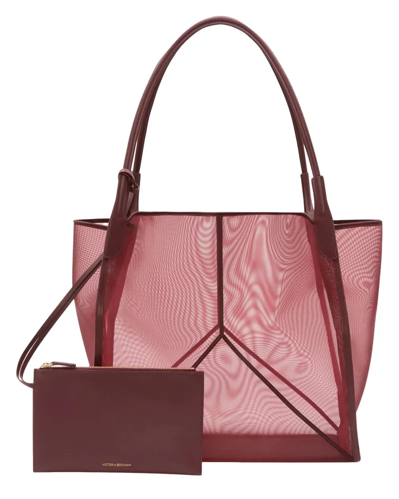 Victoria Beckham Women's Victoria Tote Bag Bordeaux Polyamide Handbags Hand Red