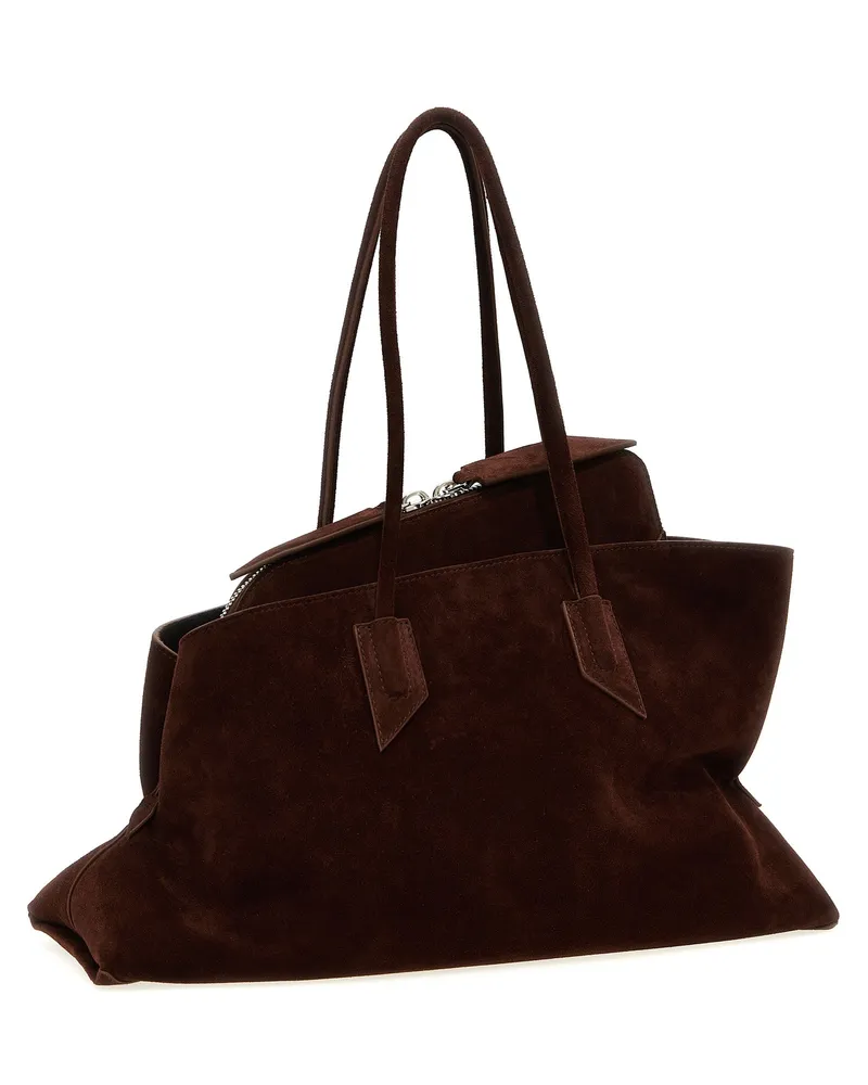 ATTICO Women's Brown Calfskin Shoulder Bag Brown